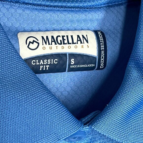 Magellan Outdoors Men's Laguna Polo Shirt Sz Small Blue - Picture 12 of 15